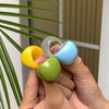 Jewelry Plastic Resin Geometric Macaron Color Arc Ring For Women