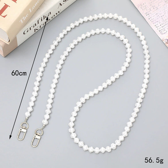 Jewelry Plastic Resin Handmade Beaded Mobile Phone Chain With Stars Sun And Moon Clouds Cosmic Pattern