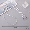 Jewelry Plastic Resin Handmade Beaded Mobile Phone Chain With Stars Sun And Moon Clouds Cosmic Pattern