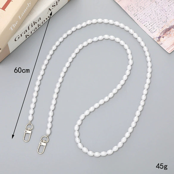 Jewelry Plastic Resin Handmade Beaded Mobile Phone Chain With Stars Sun And Moon Clouds Cosmic Pattern