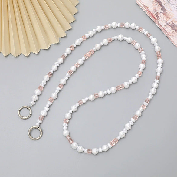 Jewelry Plastic Resin Handmade Beaded Mobile Phone Chain With Stars Sun And Moon Clouds Cosmic Pattern
