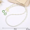 Jewelry Plastic Resin Handmade Beaded Mobile Phone Chain With Stars Sun And Moon Clouds Cosmic Pattern