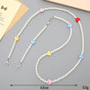 Jewelry Plastic Resin Handmade Beaded Mobile Phone Chain With Stars Sun And Moon Clouds Cosmic Pattern