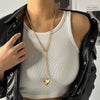 Jewelry Plastic Resin Heart Shape Pendant Necklace With Cross Chain And Electroplating Treatment