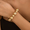 Jewelry Plastic Resin Imitation Pearl Geometric Beaded Necklace With Electroplating For Women