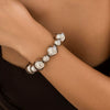 Jewelry Plastic Resin Imitation Pearl Geometric Beaded Necklace With Electroplating For Women