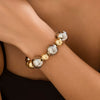 Jewelry Plastic Resin Imitation Pearl Geometric Beaded Necklace With Electroplating For Women