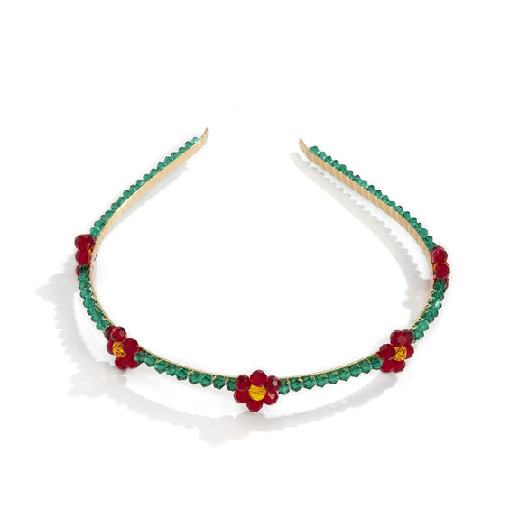 Jewelry Plastic Resin Pastoral Daisy Woven Hairband For Women