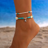 Jewelry Plastic Resin Star Beaded Anklet