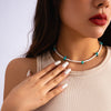 Jewelry Plastic Resin Turquoise Geometric Handmade Women's Necklace