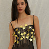 Jewelry Plastic Starshaped Electroplated Body Chain For Women