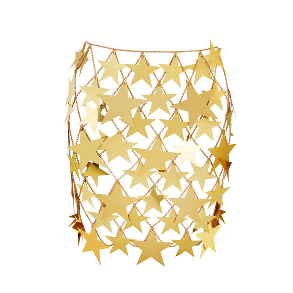 Jewelry Plastic Starshaped Electroplated Body Chain For Women