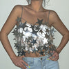 Jewelry Plastic Starshaped Electroplated Body Chain For Women