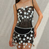 Jewelry Plastic Starshaped Electroplated Body Chain For Women
