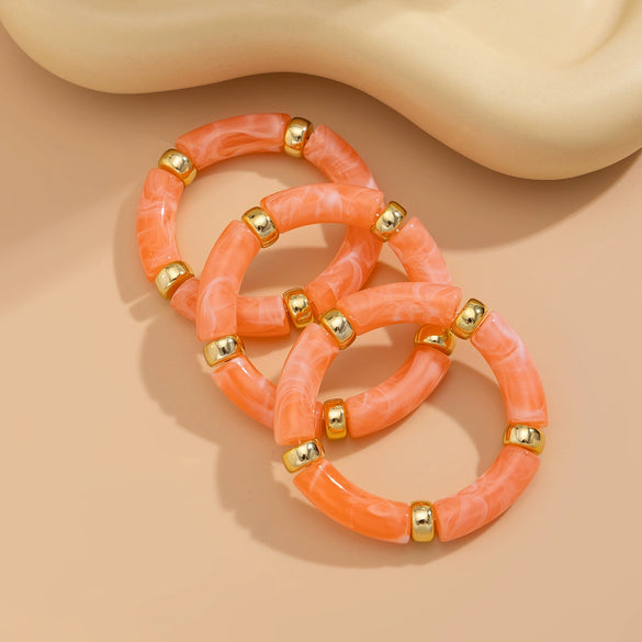 Jewelry Plasticccb Geometric Ins Style Electroplating Bracelet