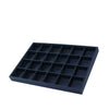 Jewelry Plate Pu Leather Black Brushed Geometric Splicing Style For Jewelry Store Props And Storage