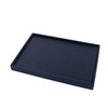 Jewelry Plate Pu Leather Black Brushed Geometric Splicing Style For Jewelry Store Props And Storage