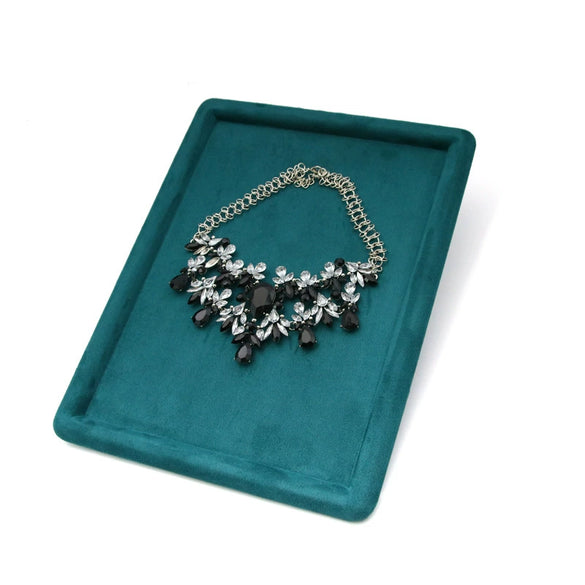 Jewelry Plate Pu Leather Rectangular Highend Style