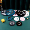 Jewelry Plate Pu Velvet Splicing Rectangular Advanced Sense