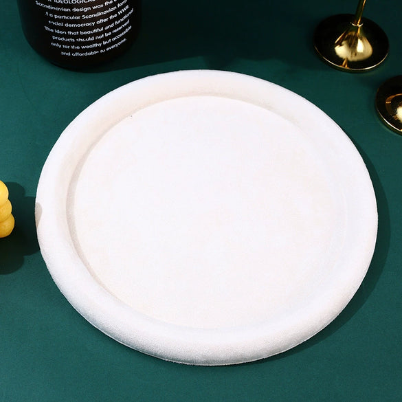 Jewelry Plate Pu Velvet Splicing Rectangular Advanced Sense