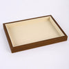 Jewelry Plate Walnut Wood Geometric Shape Splicing Highend Style For Jewelry Display And Storage