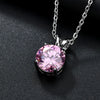 Jewelry Platinum Plated Zircon Necklace Simple Women's Allmatch Pendant Factory Wholesale Pendant
