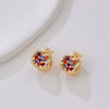 Jewelry Pomegranate Pendant Zircon Inlaid 14K Gold Plated Diy Handmade Beaded Accessories Material