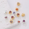 Jewelry Pomegranate Pendant Zircon Inlaid 14K Gold Plated Diy Handmade Beaded Accessories Material