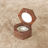 Jewelry Portable Storage Box Wooden Hexagonal Mini Jewelry Box For Necklace Earrings Ring