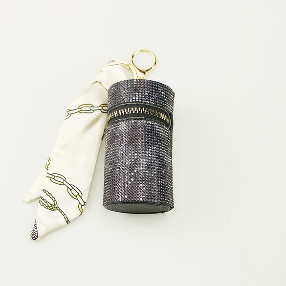 Jewelry Pu Leather Lipstick Bag Pendant Keychain Fashion Women's