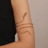 Jewelry Punk Arm Chain Metal Hanging Chain Tassel Arm Ring Electroplated With Shells Love Leaves Pattern Unisex