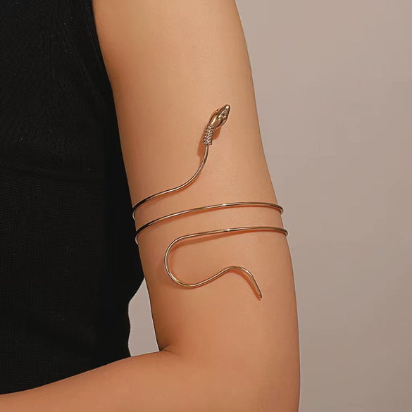 Jewelry Punk Arm Chain Metal Hanging Chain Tassel Arm Ring Electroplated With Shells Love Leaves Pattern Unisex