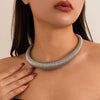 Jewelry Punk Exaggerated Snake Bone Chain Geometric Metal Clavicle Necklace For Women