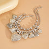 Jewelry Punk Heart Shape Pendant Clavicle Chain Aluminum Copper Ccb Electroplating Women's