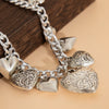 Jewelry Punk Heart Shape Pendant Clavicle Chain Aluminum Copper Ccb Electroplating Women's
