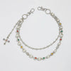 Jewelry Punk Hiphop Style Alloy Imitation Pearl Acrylic Diamond Cross Multiple Circles Pants Chain For Female Cowboy Style