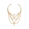Jewelry Punk Metal Arm Chain With Geometric Style And Electroplating Treatment