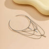 Jewelry Punk Metal Arm Ring With Hanging Chain Tassel And Electroplating Treatment