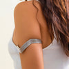 Jewelry Punk Metal Vshaped Hollow Geometric Opening Bracelet With Electroplating