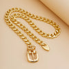Jewelry Punk Style Aluminum Chain Alloy Geometric Clavicle Chain Necklace With Electroplating