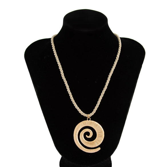 Jewelry Punk Style Cross Conch Imitation Pearl Pendant Necklace Geometric Animal Zodiac Metal Electroplated