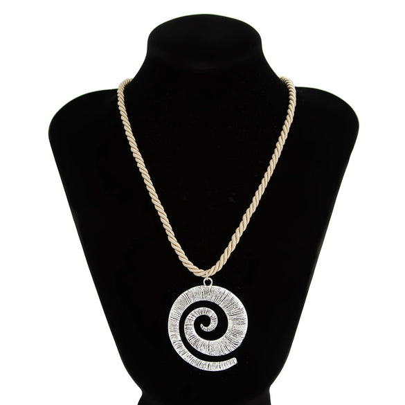 Jewelry Punk Style Cross Conch Imitation Pearl Pendant Necklace Geometric Animal Zodiac Metal Electroplated