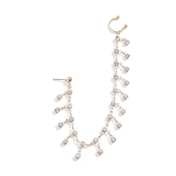 Jewelry Punk Style Earrings Nose Clips Rhinestone Geometric