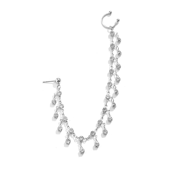 Jewelry Punk Style Earrings Nose Clips Rhinestone Geometric