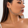 Jewelry Punk Style Earrings Nose Clips Rhinestone Geometric