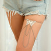 Jewelry Punk Style Iron Butterfly And Chain Arm Bracelet With Electroplating