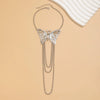 Jewelry Punk Style Iron Butterfly And Chain Arm Bracelet With Electroplating