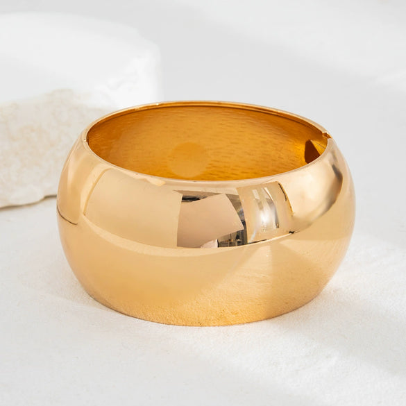 Jewelry Punk Style Irregular Wide Alloy Bracelet Suit With Electroplating