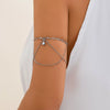 Jewelry Punk Style Metal Chain Arm Bracelet With Electroplating