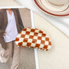 Jewelry Pvc Simple Checkerboard Handmade Hair Grab Clip For Women